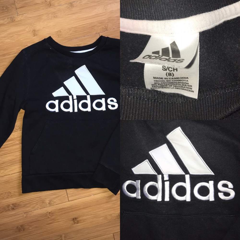Adidas black sweatshirt
